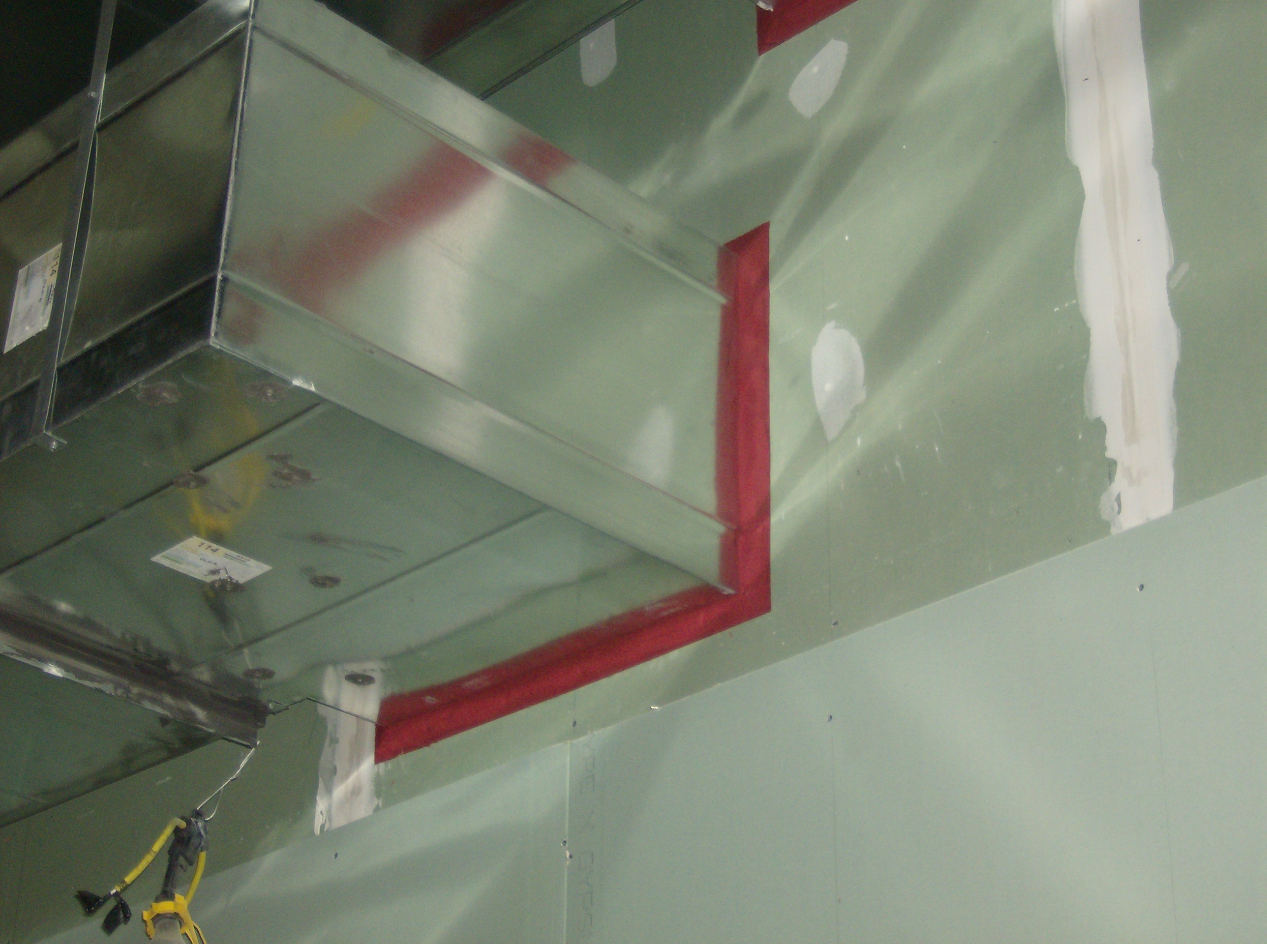 Firstopping of HVAC Duct.
